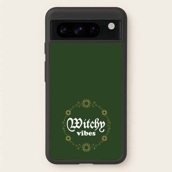 Witchy Vibes Green  - Goth Aesthetic Phone Case for Google Pixel 8 Pro