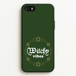 Witchy Vibes Green  - Goth Aesthetic Phone Case for iPhone 5 / 5s / SE 2016