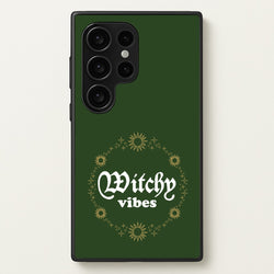 Witchy Vibes Green  - Goth Aesthetic Phone Case for Galaxy S24 Ultra