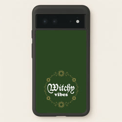 Witchy Vibes Green  - Goth Aesthetic Phone Case for Google Pixel 6