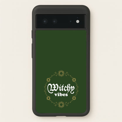 Witchy Vibes Green  - Goth Aesthetic Phone Case for Google Pixel 6