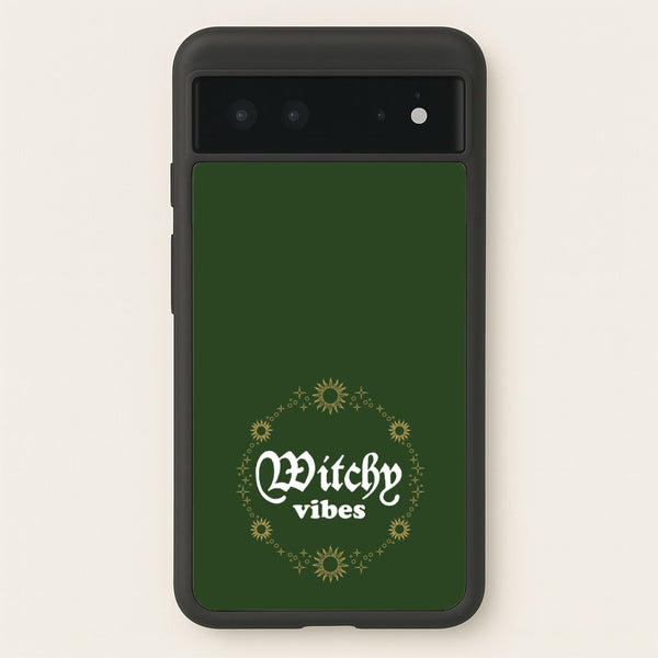 Witchy Vibes Green  - Goth Aesthetic Phone Case for Google Pixel 6