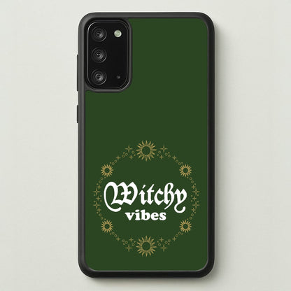 Witchy Vibes Green  - Goth Aesthetic Phone Case for Galaxy Note 20