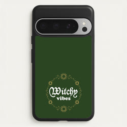 Witchy Vibes Green  - Goth Aesthetic Phone Case for Google Pixel 9 Pro XL