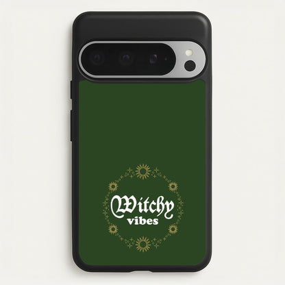 Witchy Vibes Green  - Goth Aesthetic Phone Case for Google Pixel 9 Pro XL