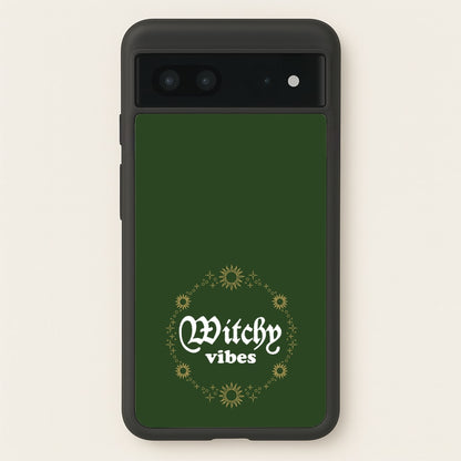 Witchy Vibes Green  - Goth Aesthetic Phone Case for Google Pixel 7