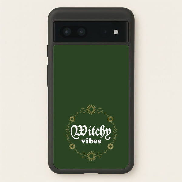 Witchy Vibes Green  - Goth Aesthetic Phone Case for Google Pixel 7