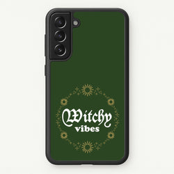 Witchy Vibes Green  - Goth Aesthetic Phone Case for Galaxy S21FE