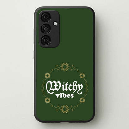 Witchy Vibes Green  - Goth Aesthetic Phone Case for Galaxy A55