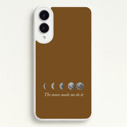 The Moon Made Me Do It  - Goth Aesthetic Phone Case for Galaxy S25 Edge