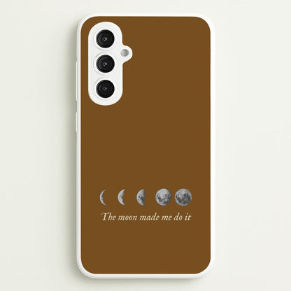 The Moon Made Me Do It  - Goth Aesthetic Phone Case for Galaxy S23FE