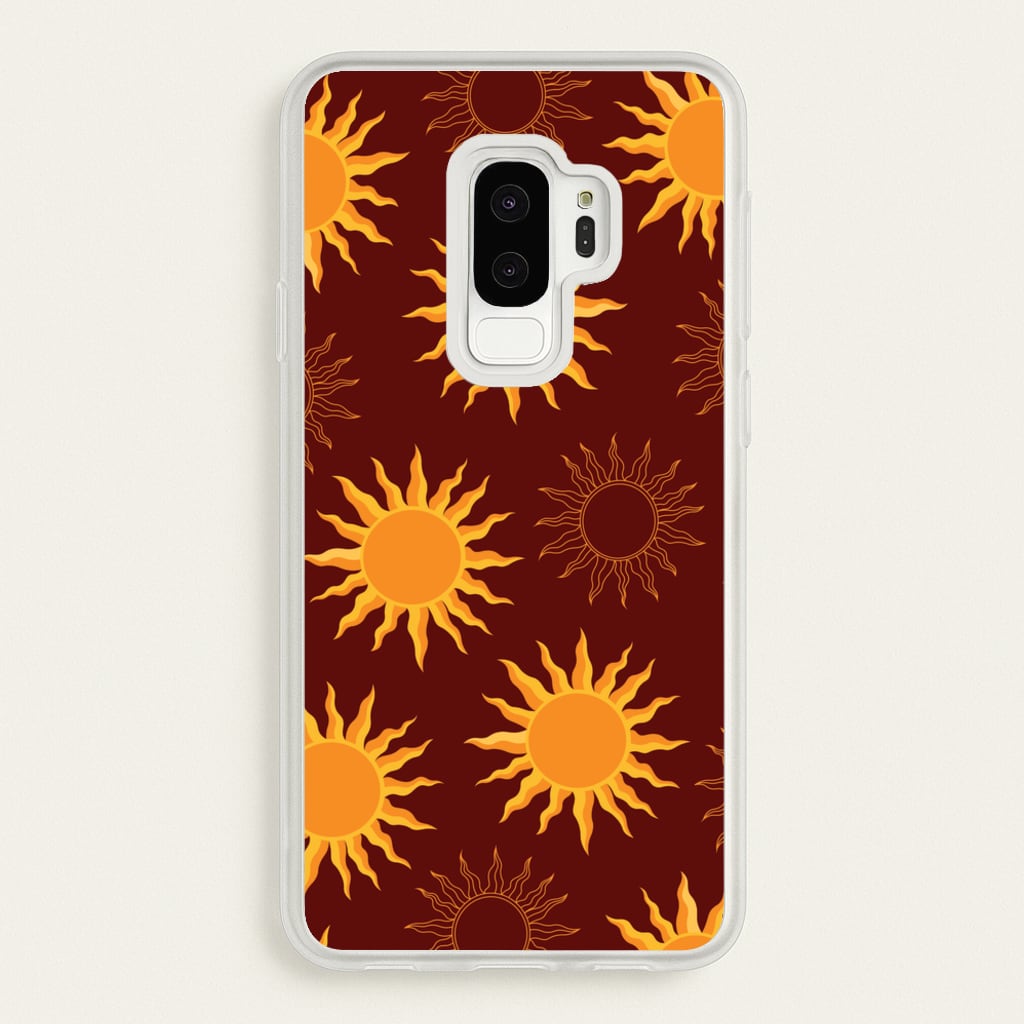 Vintage Sun Pattern  - Goth Aesthetic Phone Case for Galaxy S9 Plus