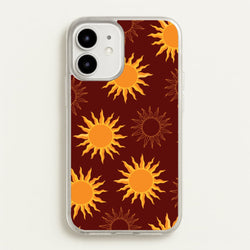 Vintage Sun Pattern  - Goth Aesthetic Phone Case for iPhone 12 / 12 Pro