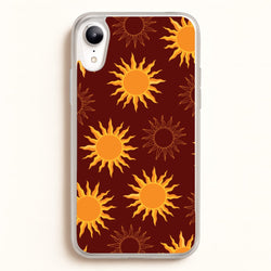 Vintage Sun Pattern  - Goth Aesthetic Phone Case for iPhone XR