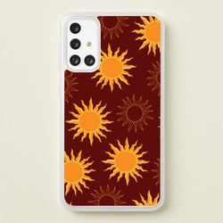 Vintage Sun Pattern  - Goth Aesthetic Phone Case for Galaxy A71
