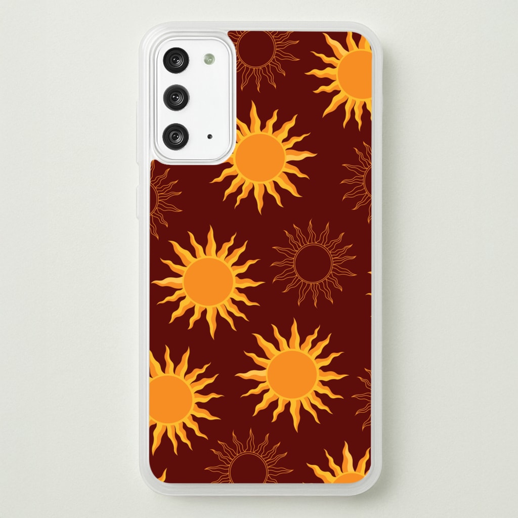 Vintage Sun Pattern  - Goth Aesthetic Phone Case for Galaxy Note 20