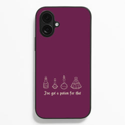 I've Got A Potion For You Dark Pink  - Goth Aesthetic Phone Case for iPhone 16 Plus