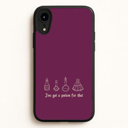 I've Got A Potion For You Dark Pink  - Goth Aesthetic Phone Case for iPhone XR