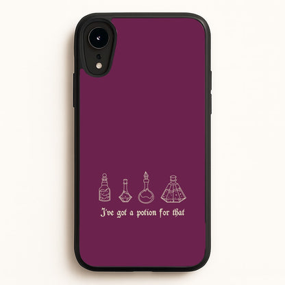 I've Got A Potion For You Dark Pink  - Goth Aesthetic Phone Case for iPhone XR