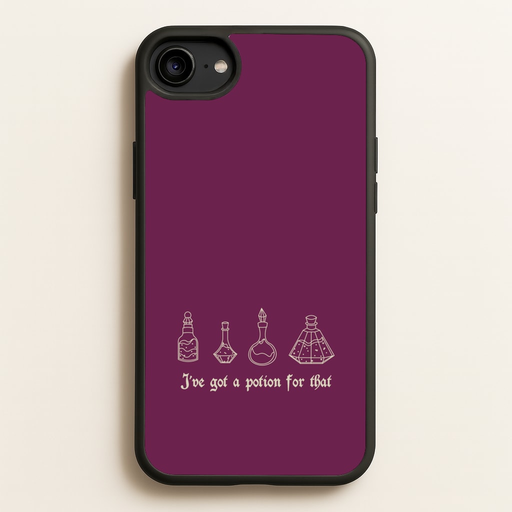 I've Got A Potion For You Dark Pink  - Goth Aesthetic Phone Case for iPhone 6 / 7 / 8 / SE