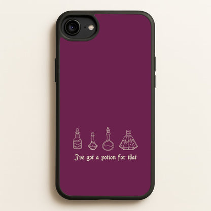 I've Got A Potion For You Dark Pink  - Goth Aesthetic Phone Case for iPhone 6 / 7 / 8 / SE