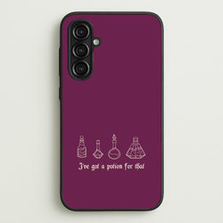I've Got A Potion For You Dark Pink  - Goth Aesthetic Phone Case for Galaxy A16