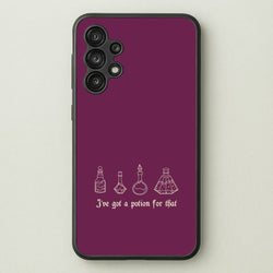 I've Got A Potion For You Dark Pink  - Goth Aesthetic Phone Case for Galaxy A13
