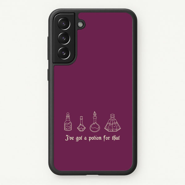I've Got A Potion For You Dark Pink  - Goth Aesthetic Phone Case for Galaxy S21 Plus