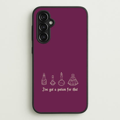 I've Got A Potion For You Dark Pink  - Goth Aesthetic Phone Case for Galaxy A14