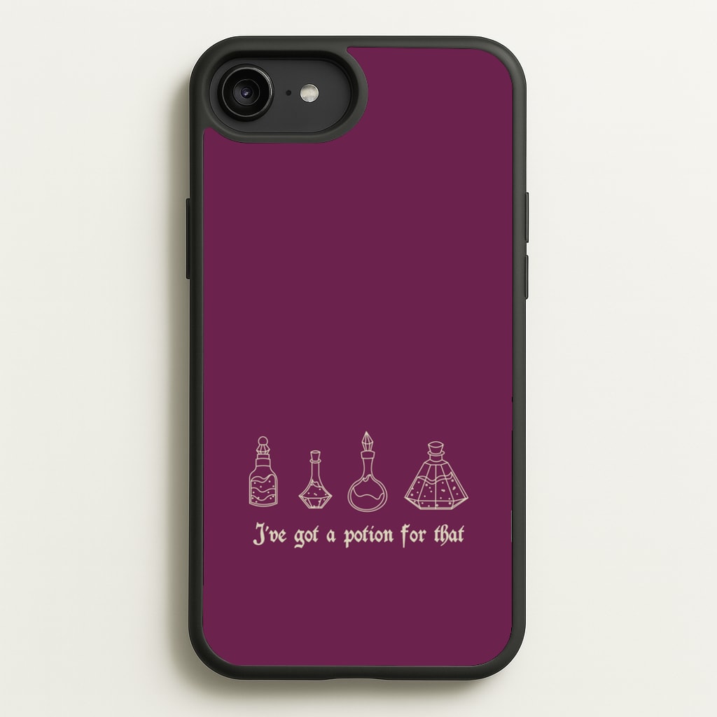 I've Got A Potion For You Dark Pink  - Goth Aesthetic Phone Case for iPhone 6 Plus / 7 Plus / 8 Plus