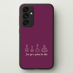 I've Got A Potion For You Dark Pink  - Goth Aesthetic Phone Case for Galaxy A35