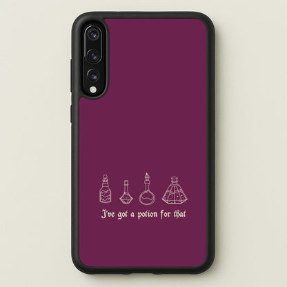 I've Got A Potion For You Dark Pink  - Goth Aesthetic Phone Case for Huawei P20 Pro