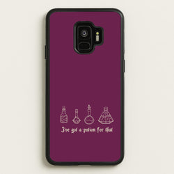 I've Got A Potion For You Dark Pink  - Goth Aesthetic Phone Case for Galaxy S9