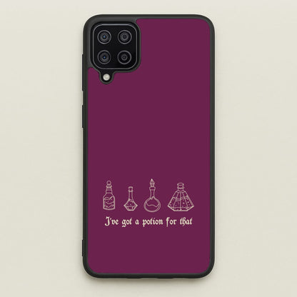 I've Got A Potion For You Dark Pink  - Goth Aesthetic Phone Case for Galaxy A12