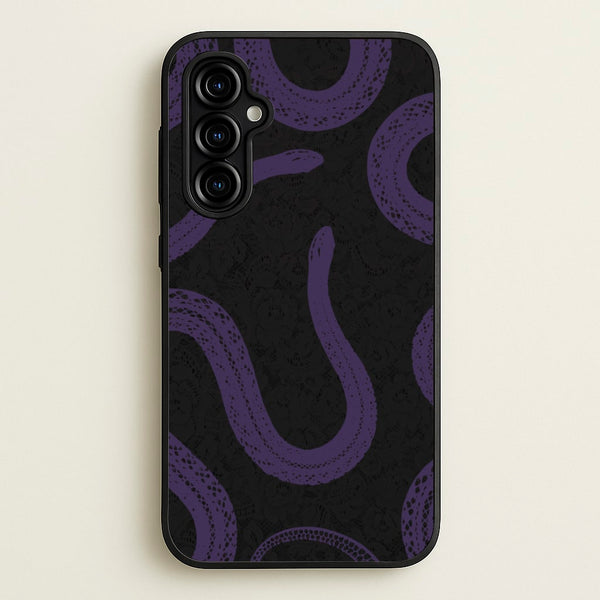 Snakes And Lace Pattern  - Goth Aesthetic Phone Case for Galaxy A54