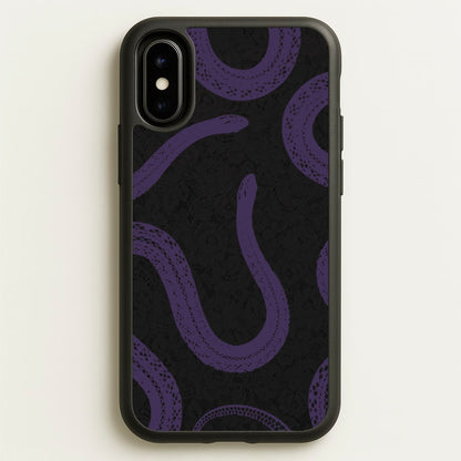 Snakes And Lace Pattern  - Goth Aesthetic Phone Case for iPhone X / XS