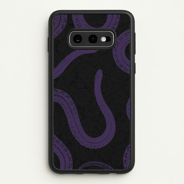 Snakes And Lace Pattern  - Goth Aesthetic Phone Case for Galaxy S10e