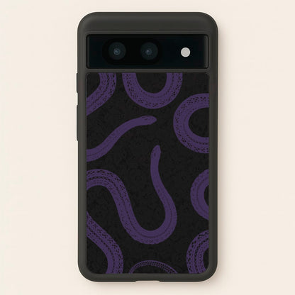 Snakes And Lace Pattern  - Goth Aesthetic Phone Case for Google Pixel 8a