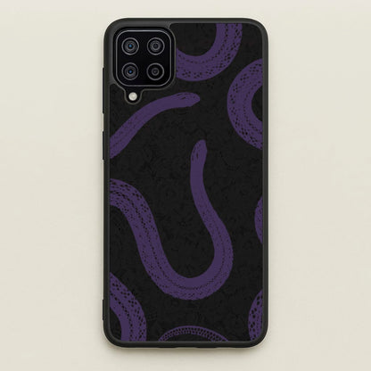 Snakes And Lace Pattern  - Goth Aesthetic Phone Case for Galaxy A12