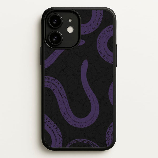Snakes And Lace Pattern  - Goth Aesthetic Phone Case for iPhone 11