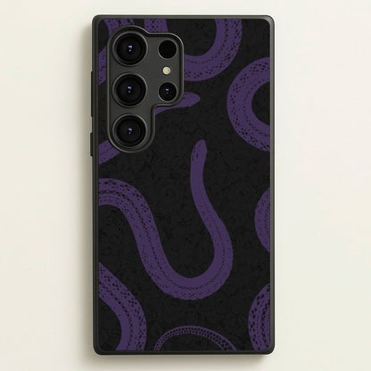 Snakes And Lace Pattern  - Goth Aesthetic Phone Case for Galaxy S25 Ultra