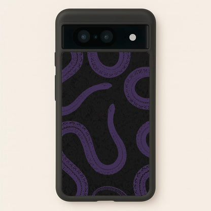 Snakes And Lace Pattern  - Goth Aesthetic Phone Case for Google Pixel 8