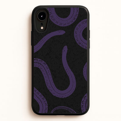 Snakes And Lace Pattern  - Goth Aesthetic Phone Case for iPhone XR