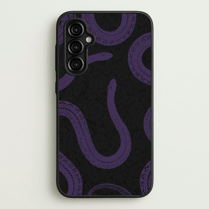 Snakes And Lace Pattern  - Goth Aesthetic Phone Case for Galaxy A14