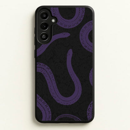 Snakes And Lace Pattern  - Goth Aesthetic Phone Case for Galaxy A36
