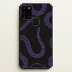 Snakes And Lace Pattern  - Goth Aesthetic Phone Case for Galaxy A21s