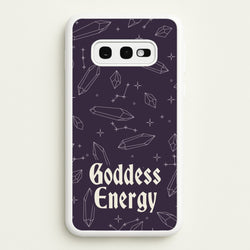 Goodess Energy Pattern  - Goth Aesthetic Phone Case for Galaxy S10e