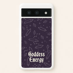Goodess Energy Pattern  - Goth Aesthetic Phone Case for Google Pixel 8a