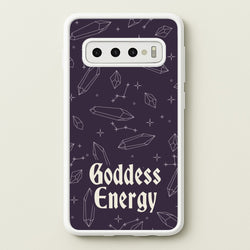 Goodess Energy Pattern  - Goth Aesthetic Phone Case for Galaxy S10