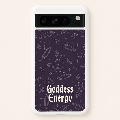 Goodess Energy Pattern  - Goth Aesthetic Phone Case for Google Pixel 8 Pro